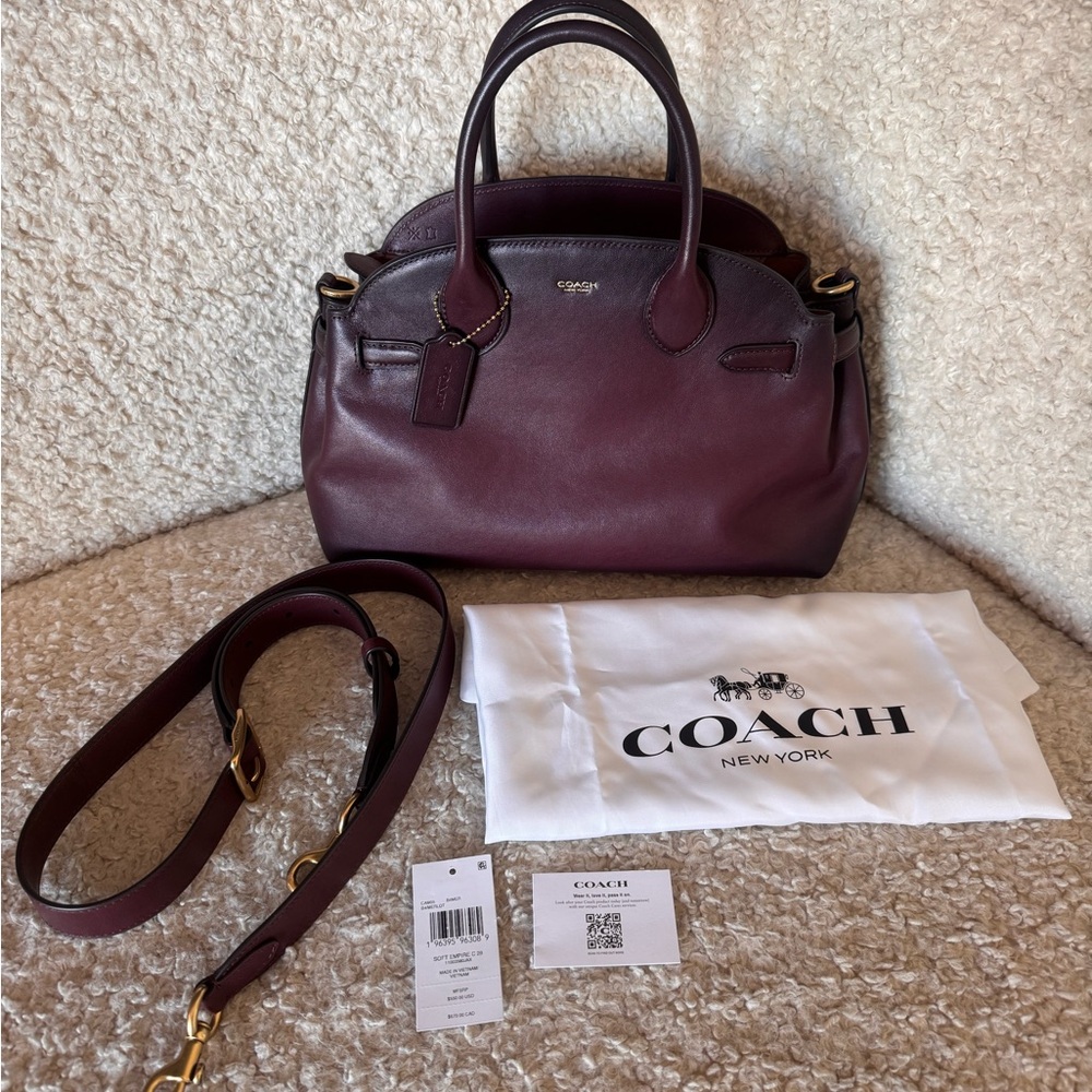 NEW Coach Empire 28 in Merlot